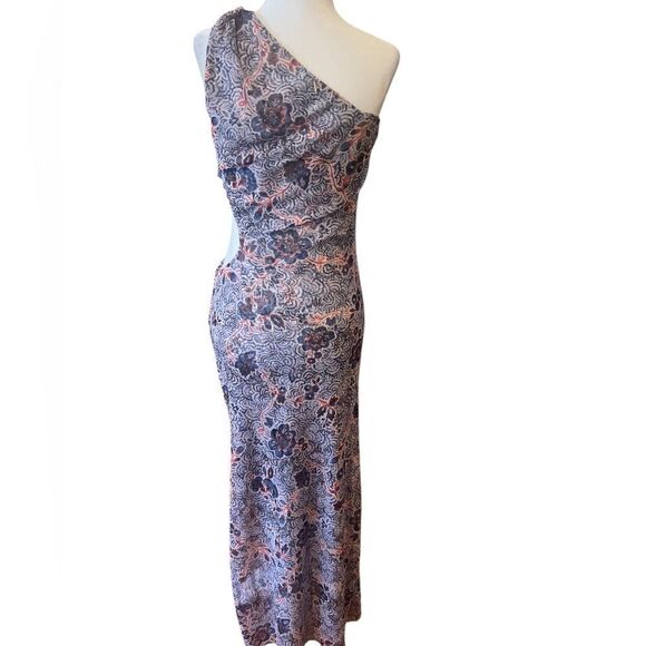 NWT MISA women's size small Aries Midi dress with side cutout and slit - Picture 4 of 13